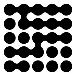 metaball connected dots circles pattern texture vector image