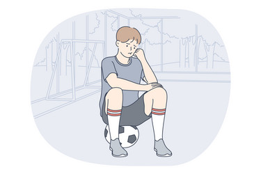 professional football player soccer ball sport vector image