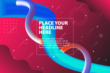 abstract 3d gradient background with colorful vector image