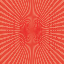 Comic red sunbeam background retro pop art style c vector