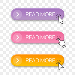 read more button icon collection with different vector image