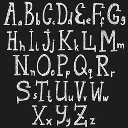 White paper alphabet with shadow eps10 Royalty Free Vector
