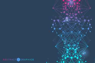 big data visualization background modern vector image