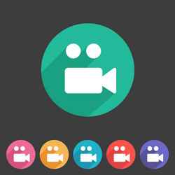flat game graphics icon camera vector image