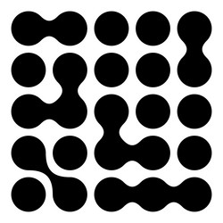 metaball connected dots circles pattern texture vector image