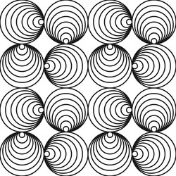 monochrome seamless circle pattern - swirl vector