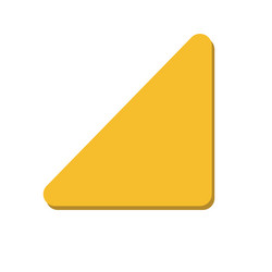 right triangle 2d basic shape vector image