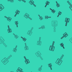 black line binary code icon isolated seamless vector image