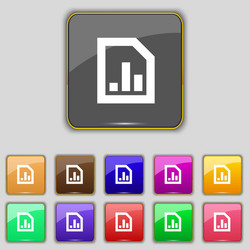 Growth and development concept graph of rate icon vector