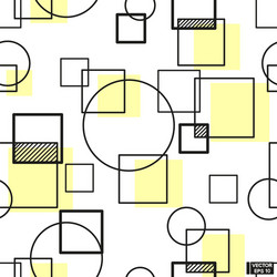 seamless patterns with geometric texture circles vector image