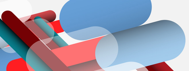 overlapping round shapes and lines background vector image