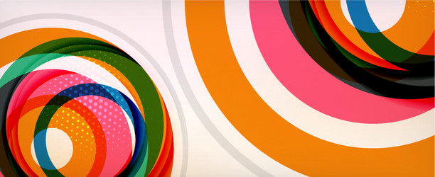 trendy simple circle abstract background dynamic vector image