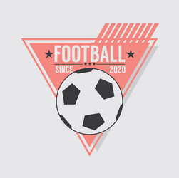 2020 soccer or football champions badge Vector Image