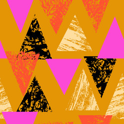 Grunge Triangle Pattern vector image