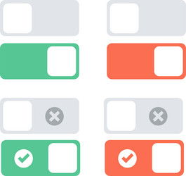 web buttons on and off button vector image