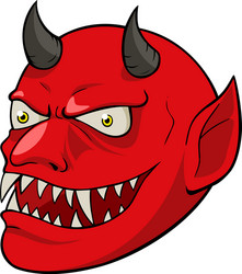Devil head Royalty Free Vector Image - VectorStock