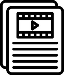 scripting linear style icon design vector image