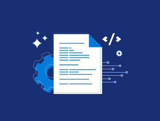 ai-powered code optimization tools website clean vector image