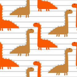 dino cheerful kid seamless pattern Vector Image