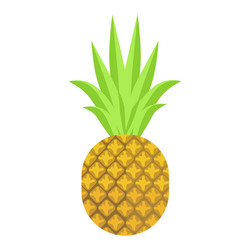 Pineapple tropical fruit icon Royalty Free Vector Image
