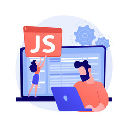 javascript abstract concept vector image