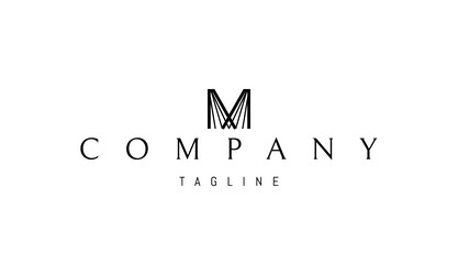 logo with an abstract image of two open vector image