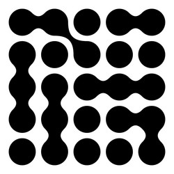 metaball connected dots circles pattern texture vector image