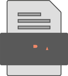 mpa file document icon vector image