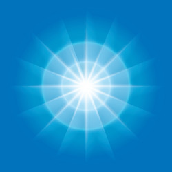 abstract radial element with rays vector image