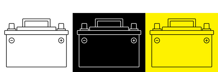 Car battery icon maintaining power vector