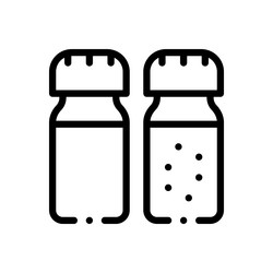 condiment icon thin linear style design isolated vector image