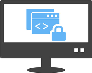 secure code vector image