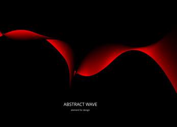 Abstract wave element for design digital vector