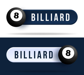 billiard toggle switch buttons with basketball vector image