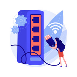 ethernet connection abstract concept vector image