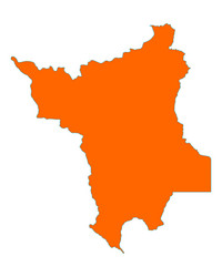 map of roraima vector image