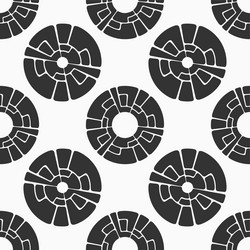 abstract seamless pattern with circular geometric vector image