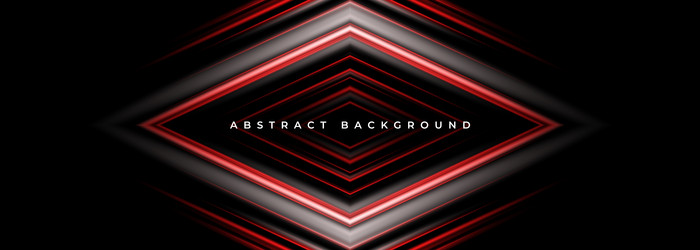 black and red wide abstract background with 3d vector image