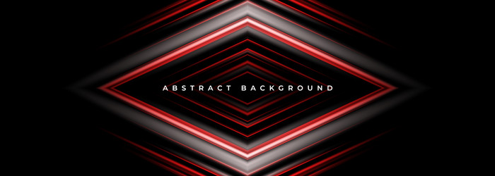 black and red wide abstract background with 3d vector