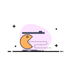 character computer game gaming pacman flat color vector image
