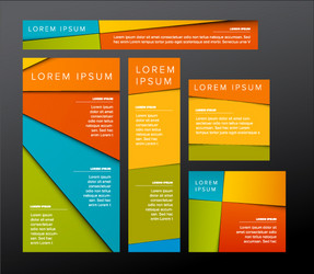 5 banner templates Vector Image