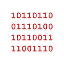 binary code and background vector image