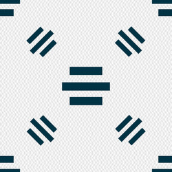 center alignment icon sign seamless pattern vector image