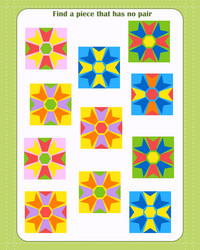 logic game for children find which shape vector image