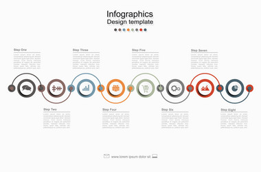 timeline design template with place for your data vector