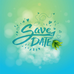 background with words save the date vector image