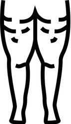cellulite problem line icon vector image