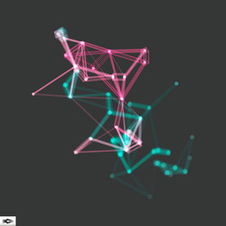 Complex Network Structure vector image