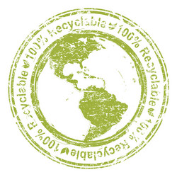 Alternative eco mechanism stamp Royalty Free Vector Image