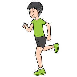 man running vector